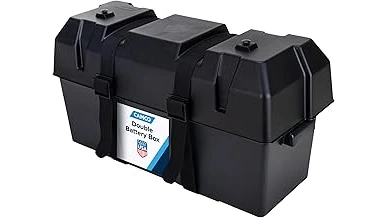 The image shows a collection of high-quality RV batteries, ideal for dry camping adventures.