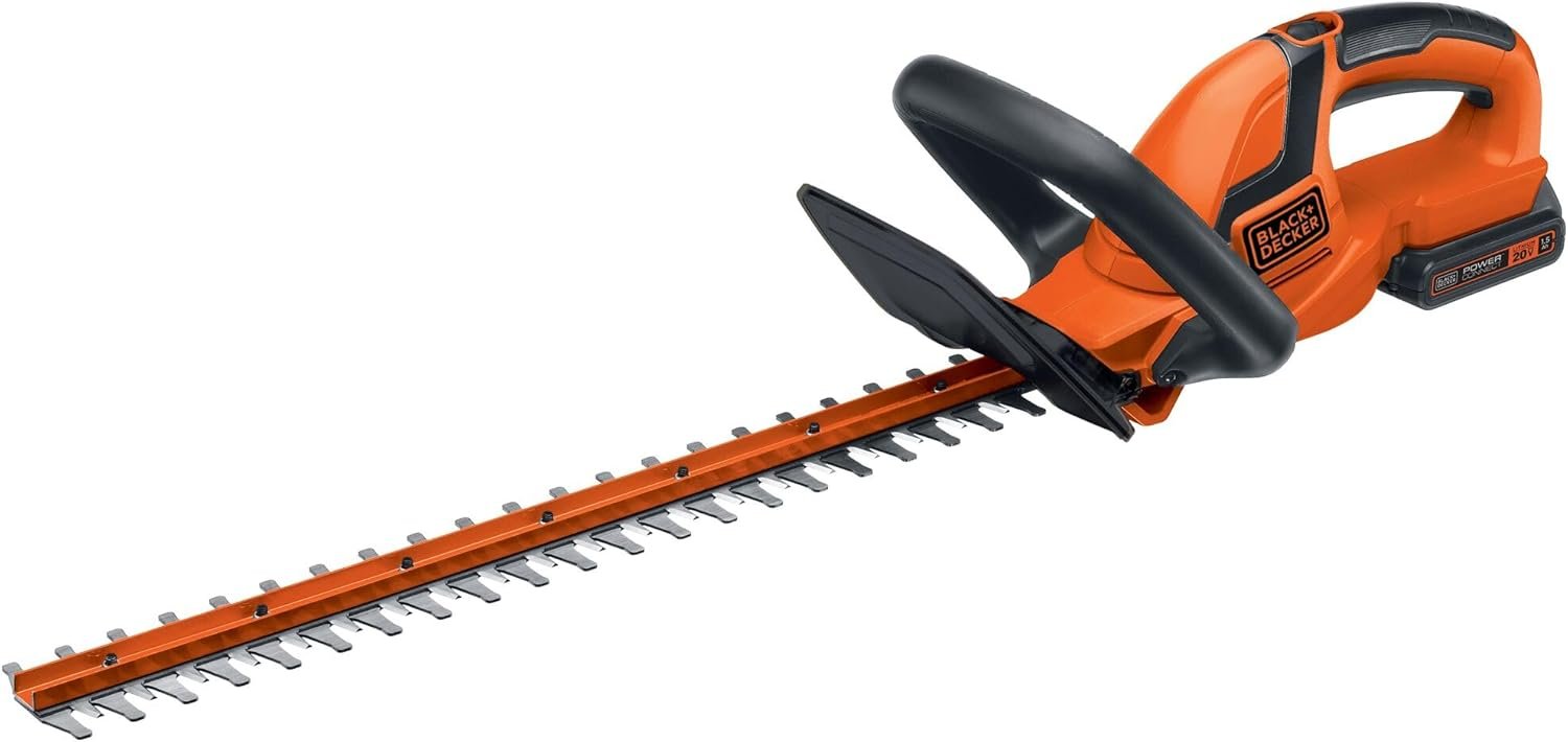 BLACK+DECKER 20V MAX Cordless Hedge Trimmer LHT2220: 22-Inch Steel Bla