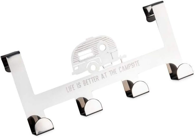 Camco Life is Better at The Campsite Over The Door Hooks & Towel Hange