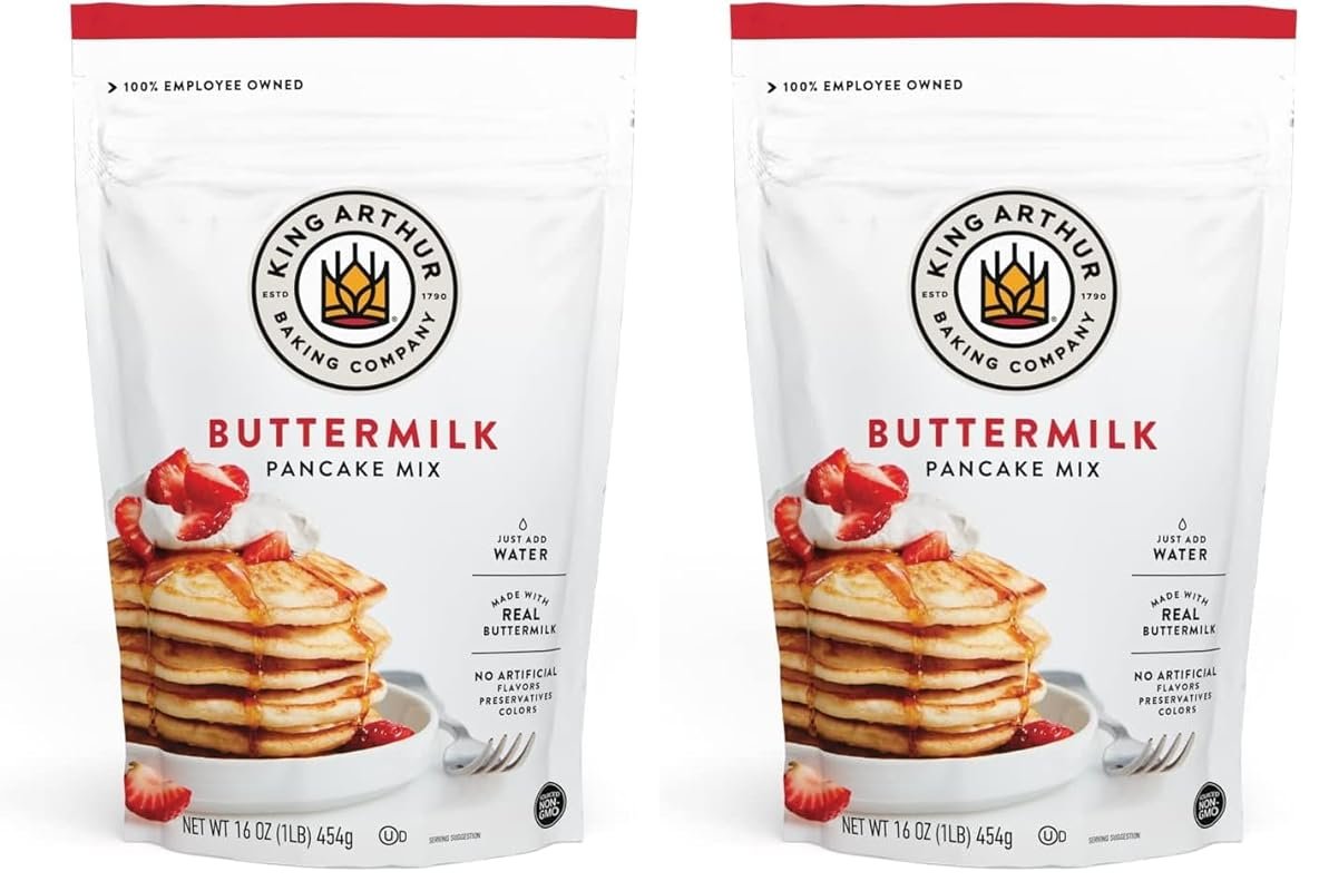 King Arthur Buttermilk Pancake Mix: Just Add Water, Non-GMO, Kosher Ce