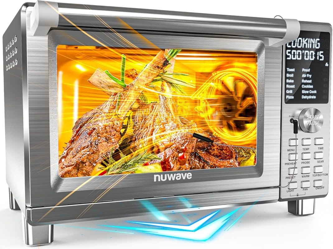 Nuwave Bravo XL Pro 30QT Air Fryer Toaster Oven with Grill, 142 Preset