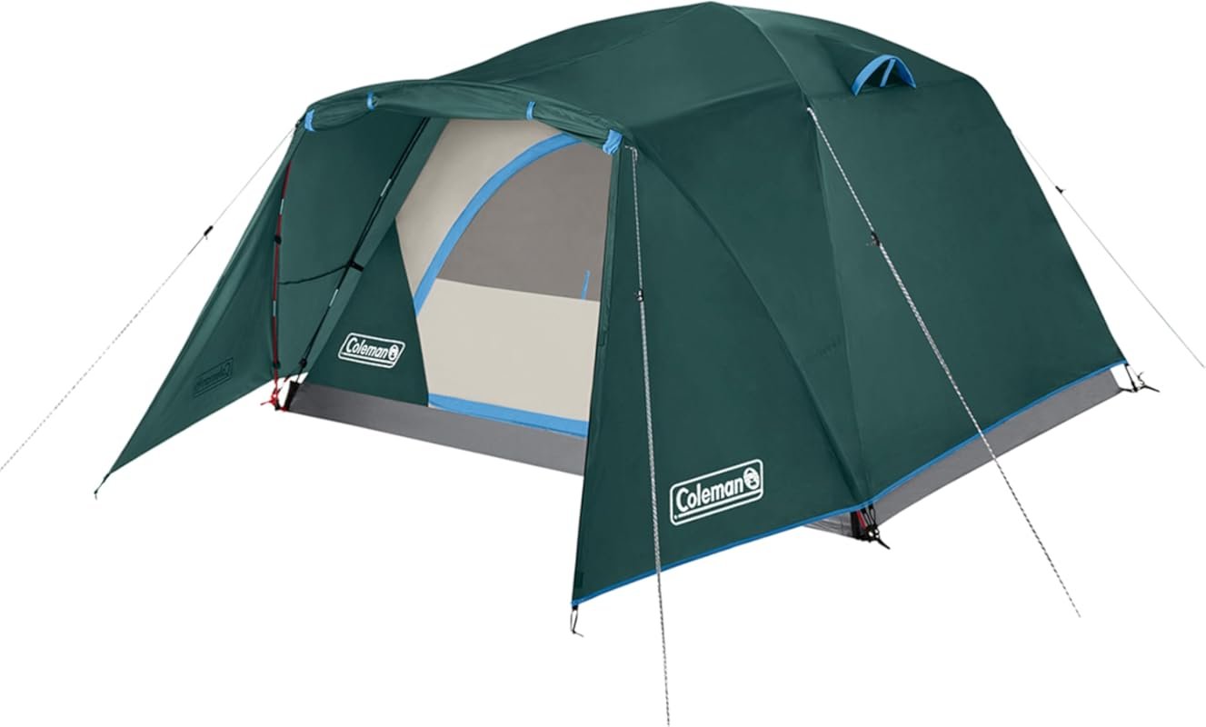 Coleman Skydome Tent: 4-6 Person, 5-Min Setup, Weatherproof Vestibule,