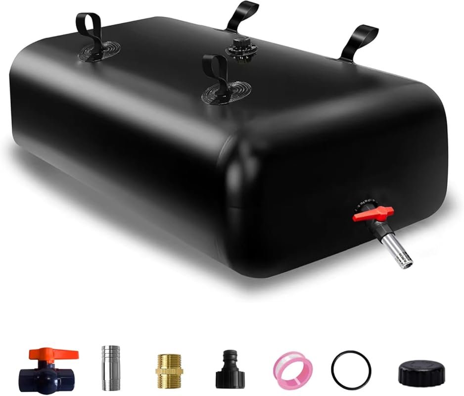 100 Gallon Foldable Water Bladder Storage Container, Large Capacity Po