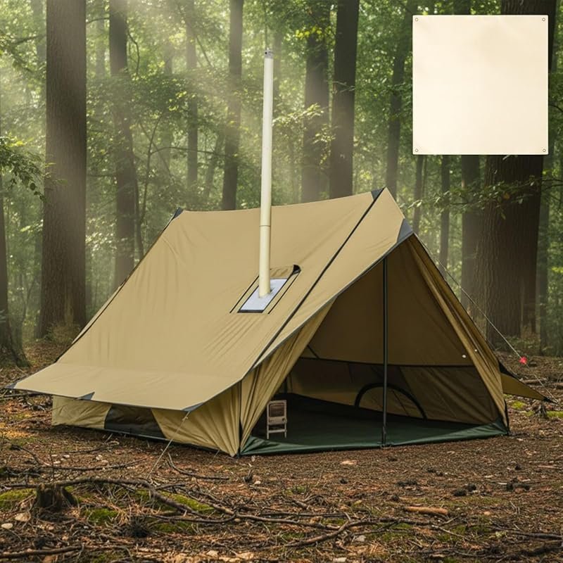 Soulchen 4-Person Portable Cabin Yurt Hot Tent with Stove Jack, Waterp