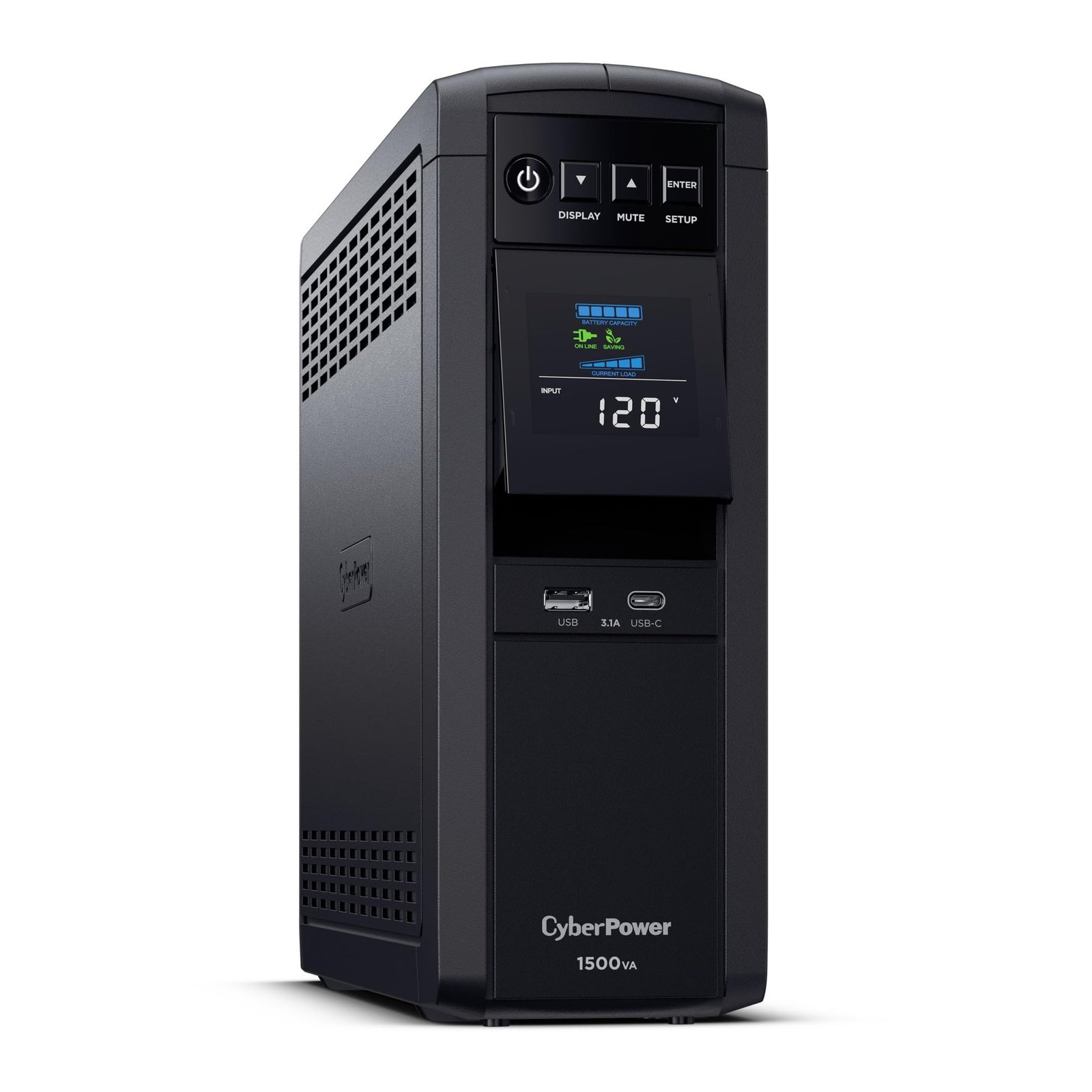 CyberPower CP1500PFCLCD PFC Sinewave UPS Battery Backup and Surge Protector, 150